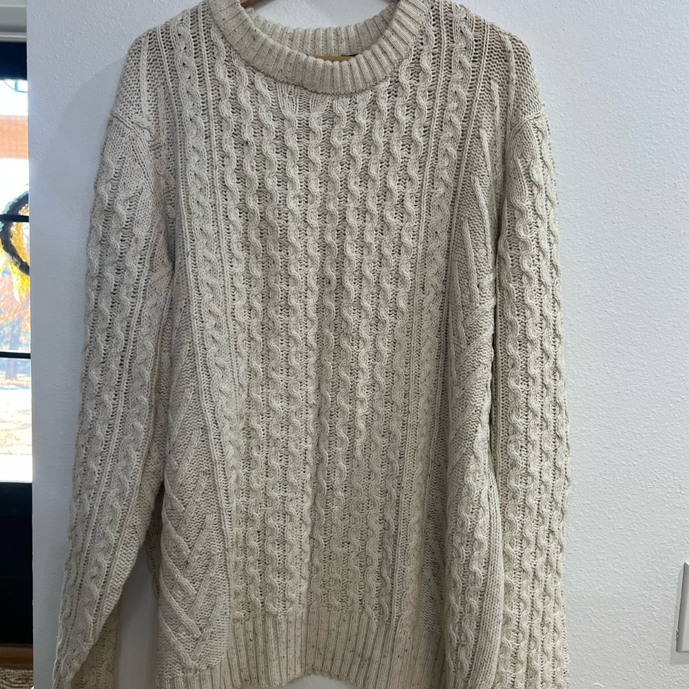 Mens chunky knit sweater American eagle XL NWT